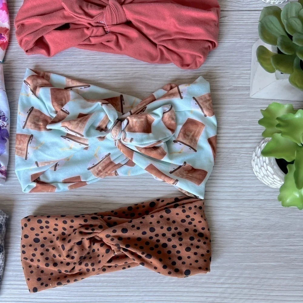 FALL headbands 8 prints and floral EUC